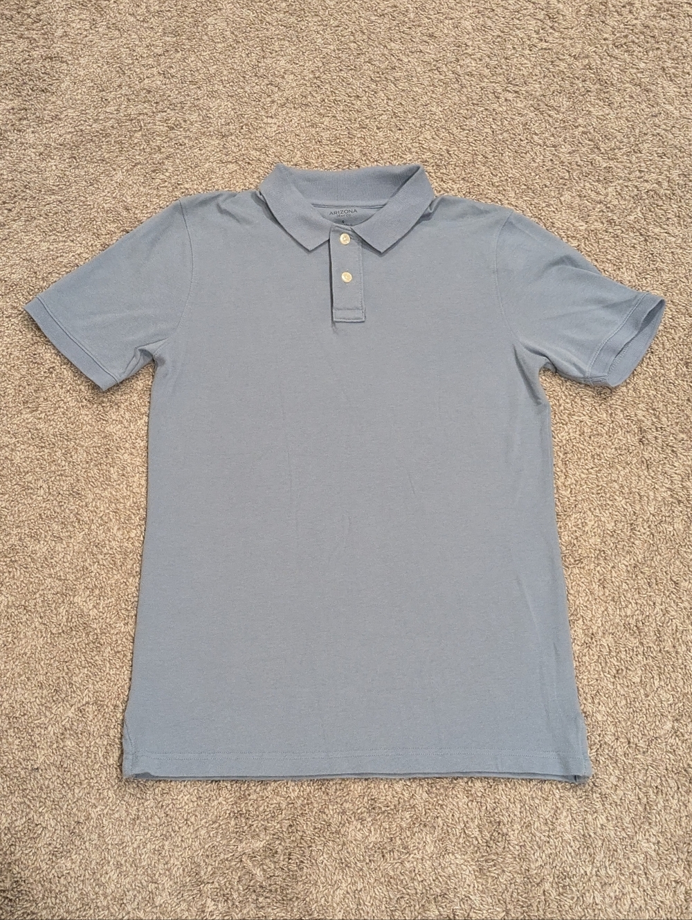 Arizona Jean Co. Men's Flex Light Blue Polo Shirt - Size Small